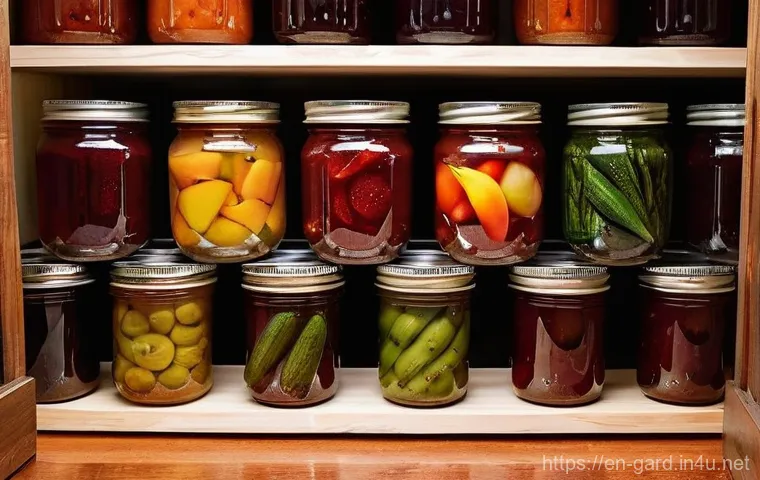 텃밭 수확물 보관 및 저장법 - **A Busy Kitchen for Freezing Fresh Produce**
    A vibrant, sunlit home kitchen with a person, wear...