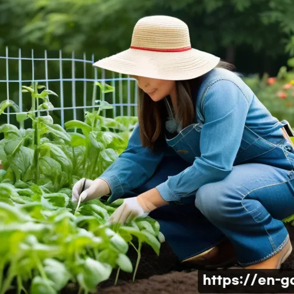 텃밭 작물별 최적 온도 및 습도 - **Prompt**: A vibrant, diverse home garden scene captured on a pleasant, sunny day. On one side, rob...