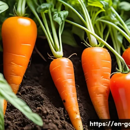 Home 33 텃밭 작물별 최적 배치법 - A vibrant garden scene showcasing companion planting: ripe red tomatoes growing alongside lush green...